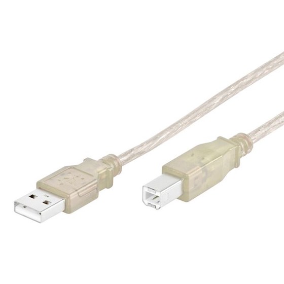 Kabel VIVANCO 22854, USB A na USB B, za printer, 3 boje, 1.5m